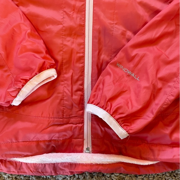 The North Face Windwall Faux Fur Lined Jacket Zipper Hood Size Medium - Picture 5 of 12